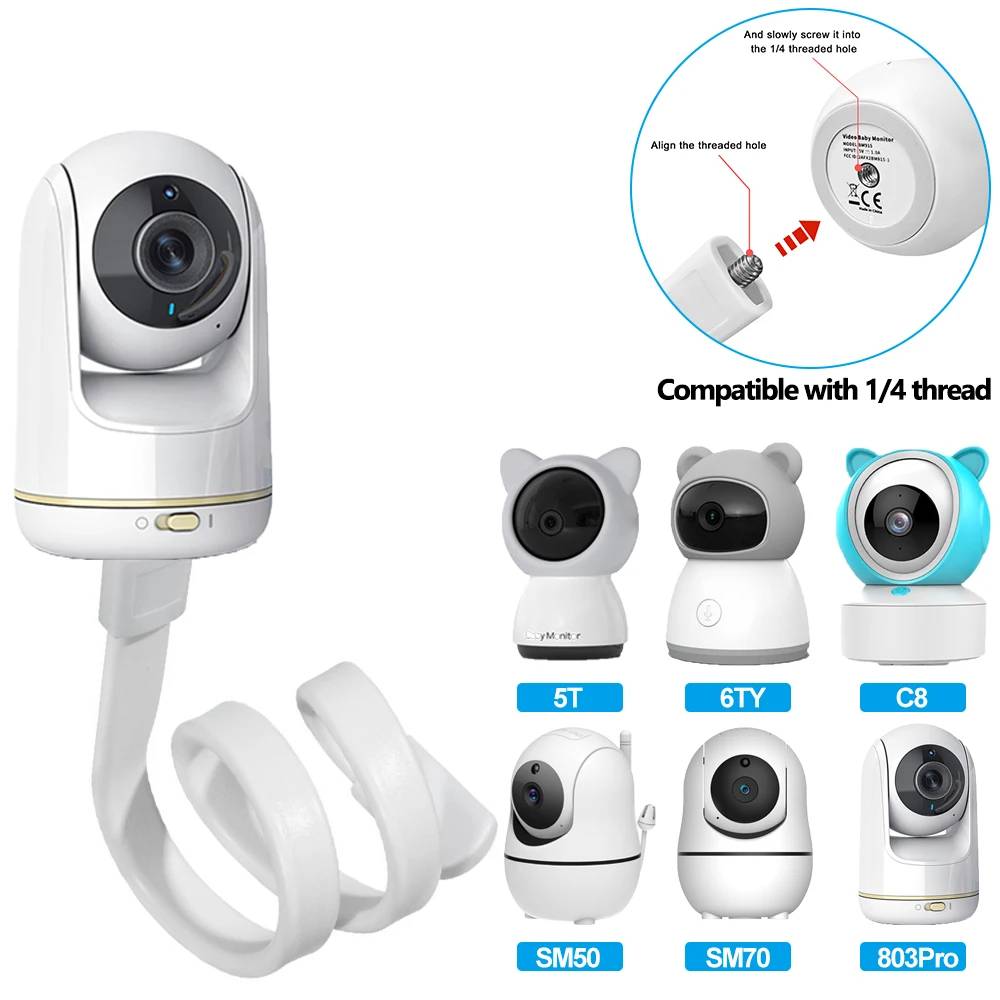 Baby Nursery Camera - Baby Monitor Holder Flexible Baby Cam