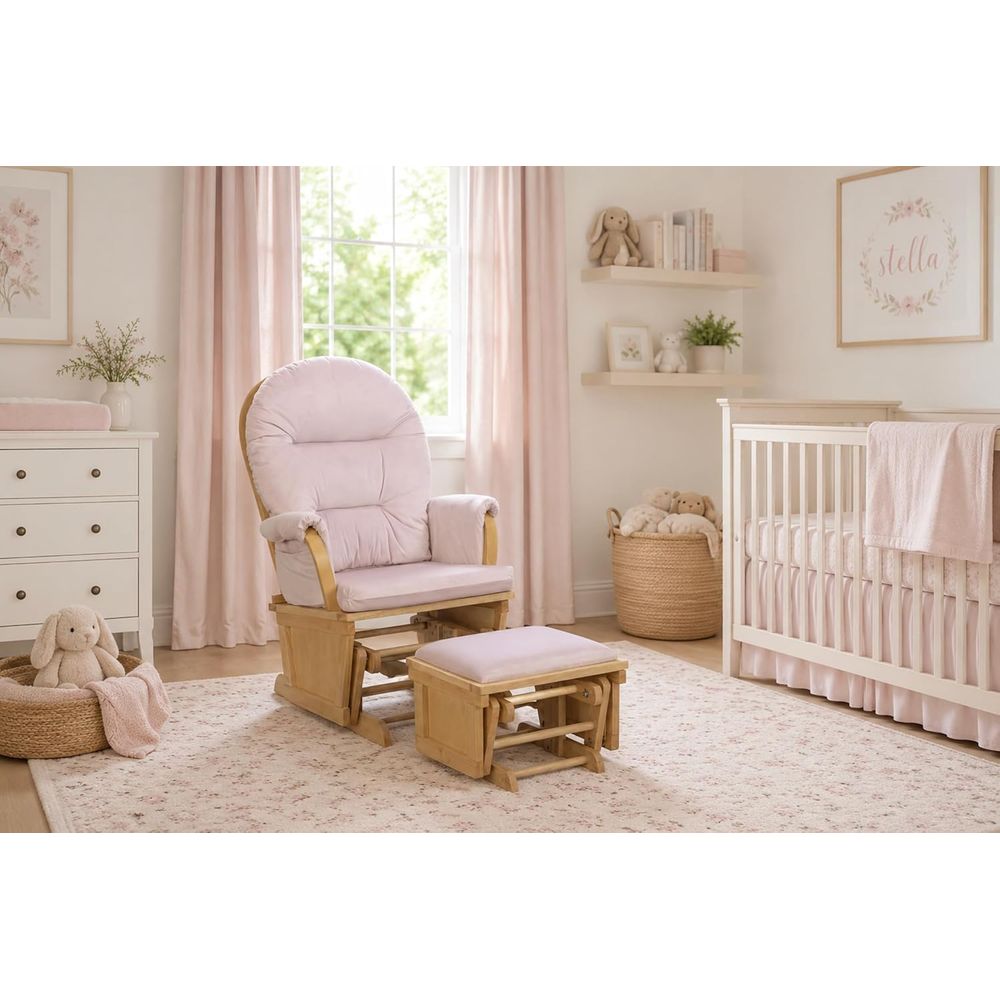 Rocking Chair Nursery - Madison Nursery Rocking Chair with Ottoman,
