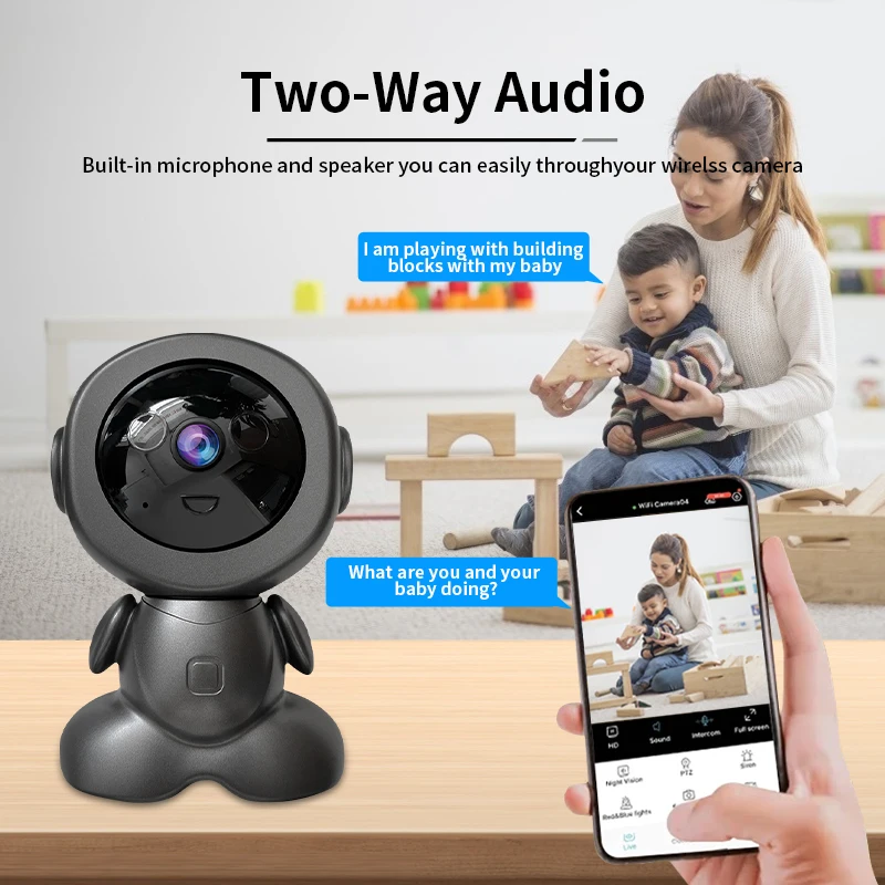 8MP Wifi Surveillance Robot Ca - Baby Nursery Camera ulasan dan harga