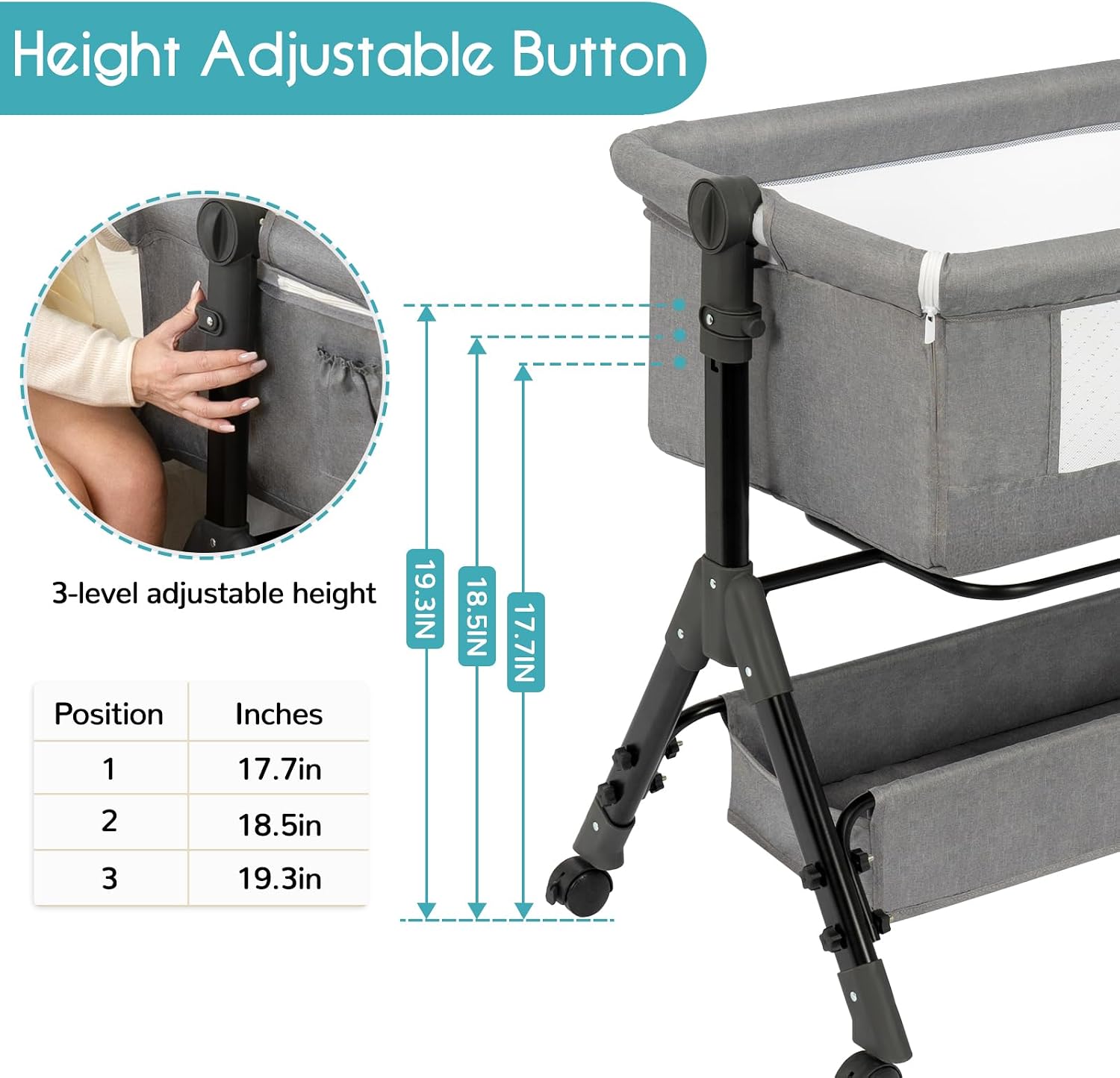 3 In 1 Baby Bassinet Bedside S - Bassinet Bedside Sleeper ulasan dan harga