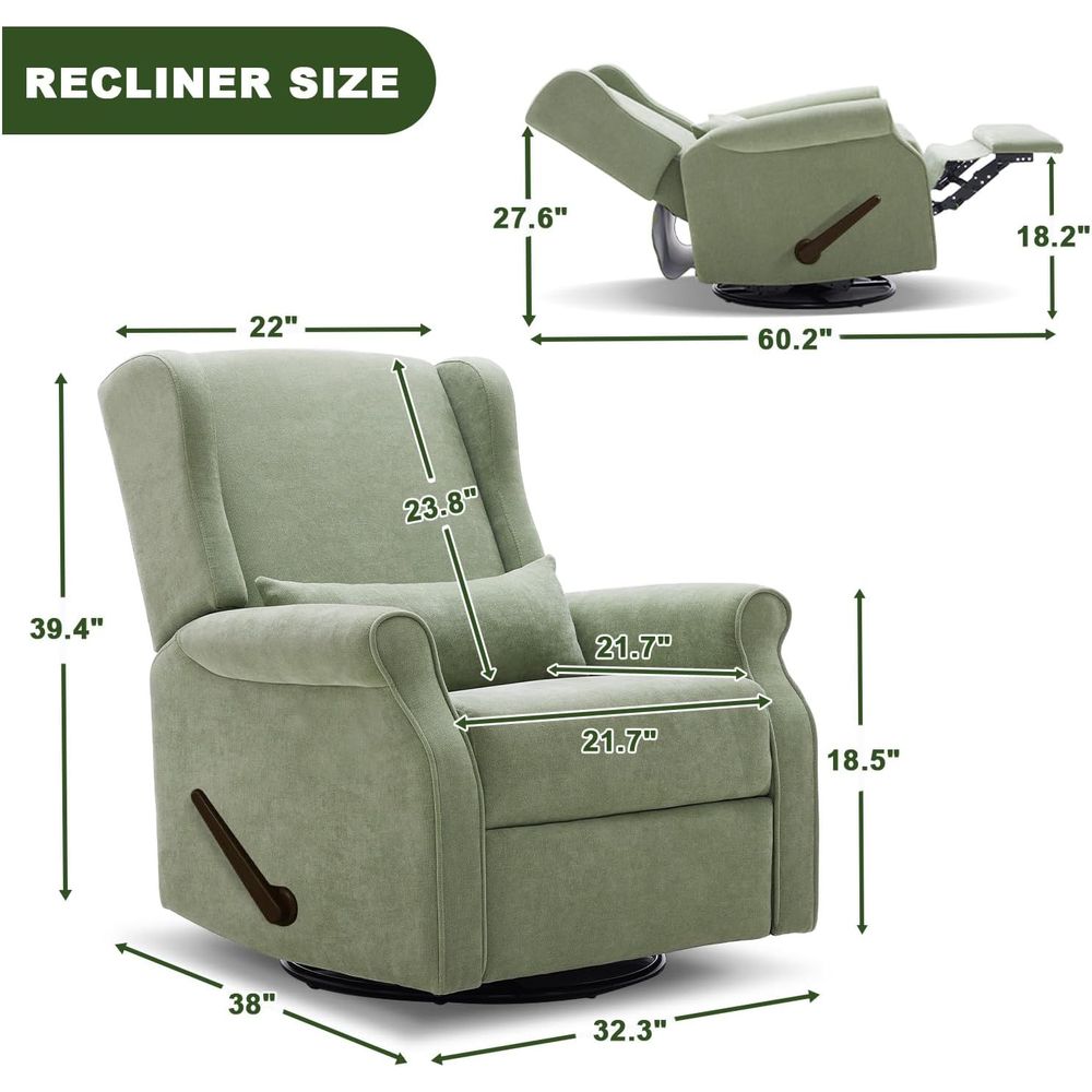Nursery Swivel Glider Recliner - Rocking Chair Nursery ulasan dan harga