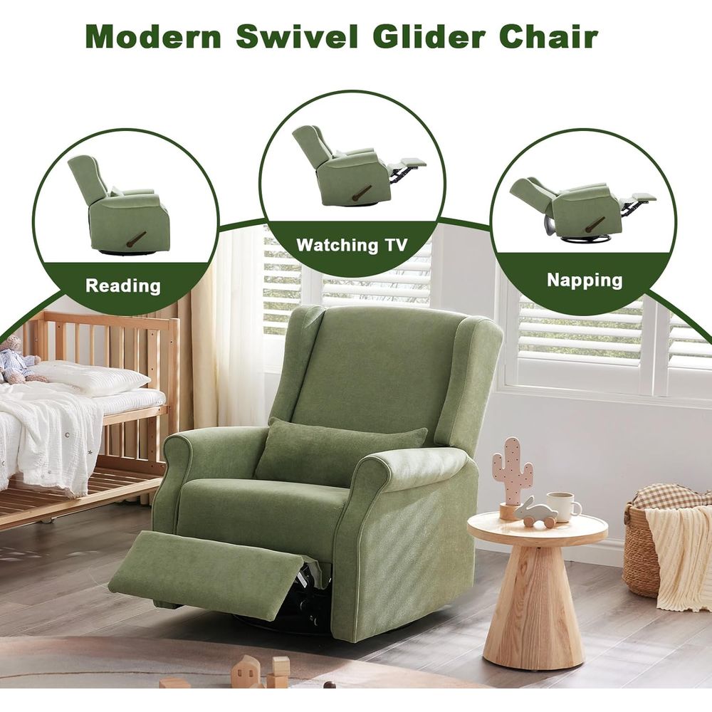 Nursery Swivel Glider Recliner - Rocking Chair Nursery ulasan dan harga