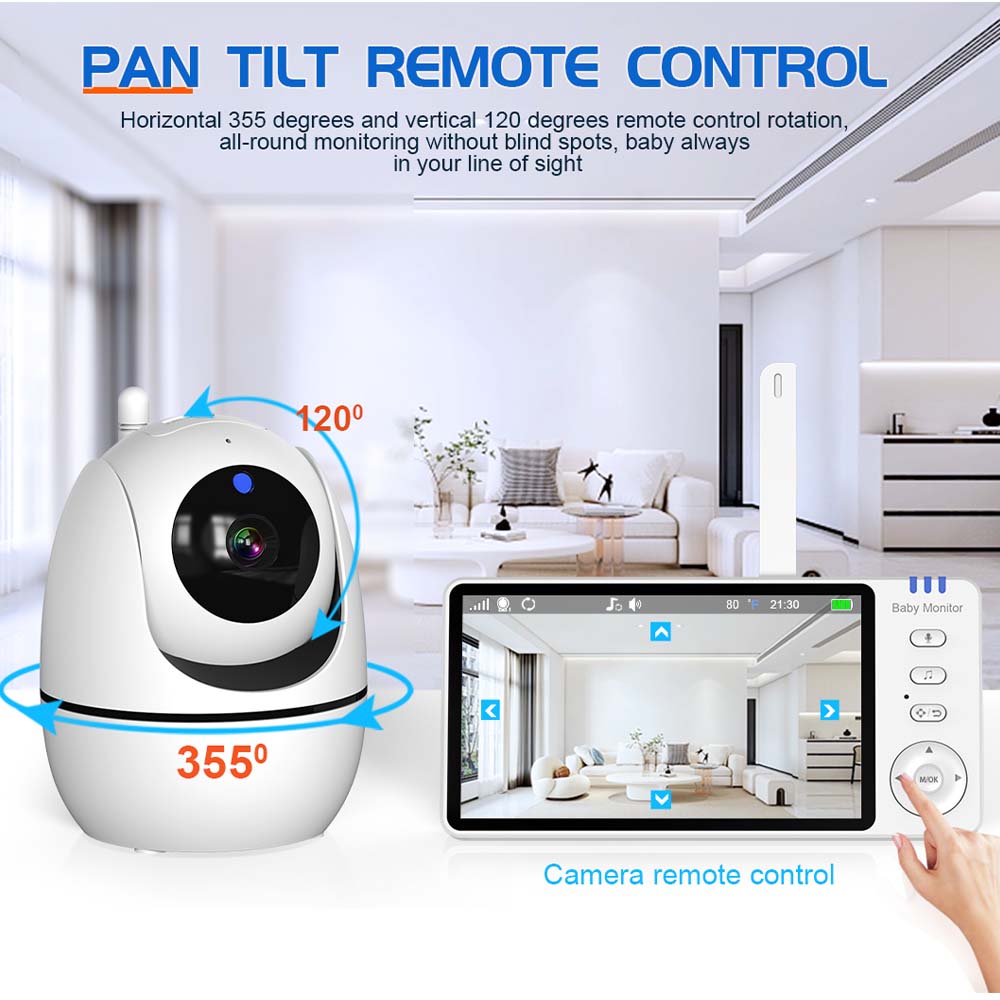 5 Inch Video Baby Monitor Indo - Baby Nursery Camera ulasan dan harga