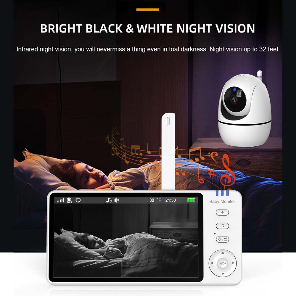 5 Inch Video Baby Monitor Indo - Baby Nursery Camera ulasan dan harga