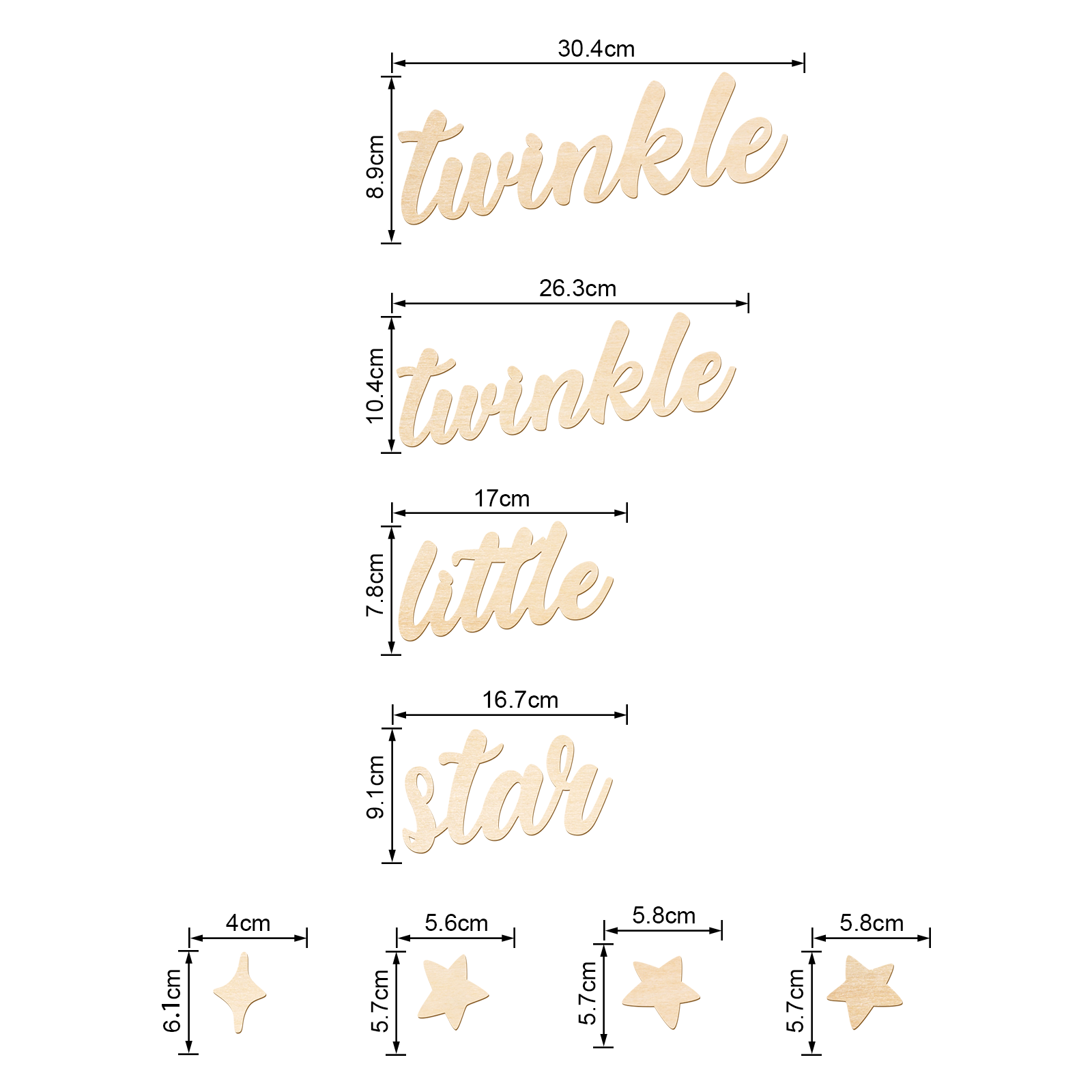 Twinkle Twinkle Little Star Wo - Baby Nursery Art ulasan dan harga
