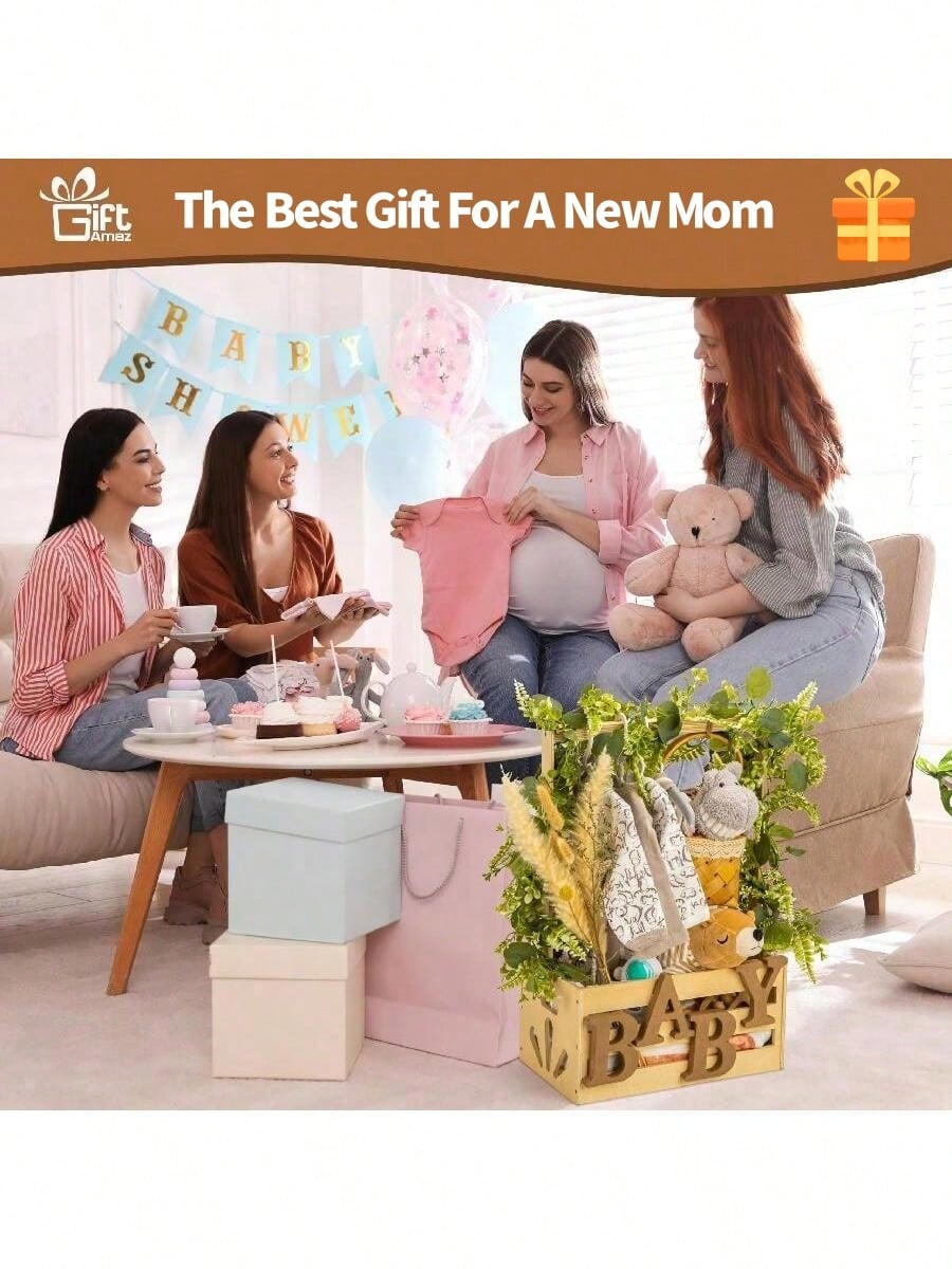 Baby Shower Crate Box With Han - Baby Nursery Unit ulasan dan harga