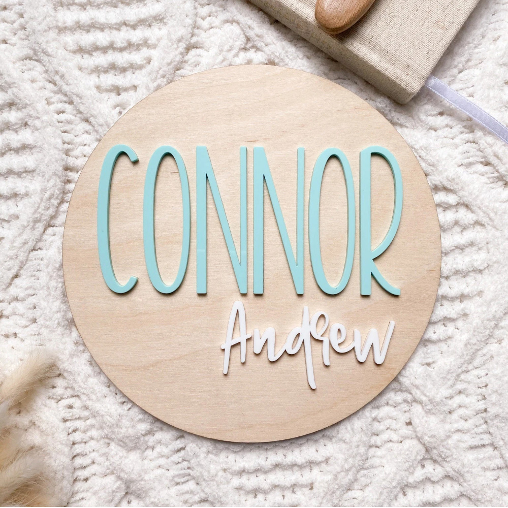 Personalised Birth Announcemen - Baby Nursery Name ulasan dan harga