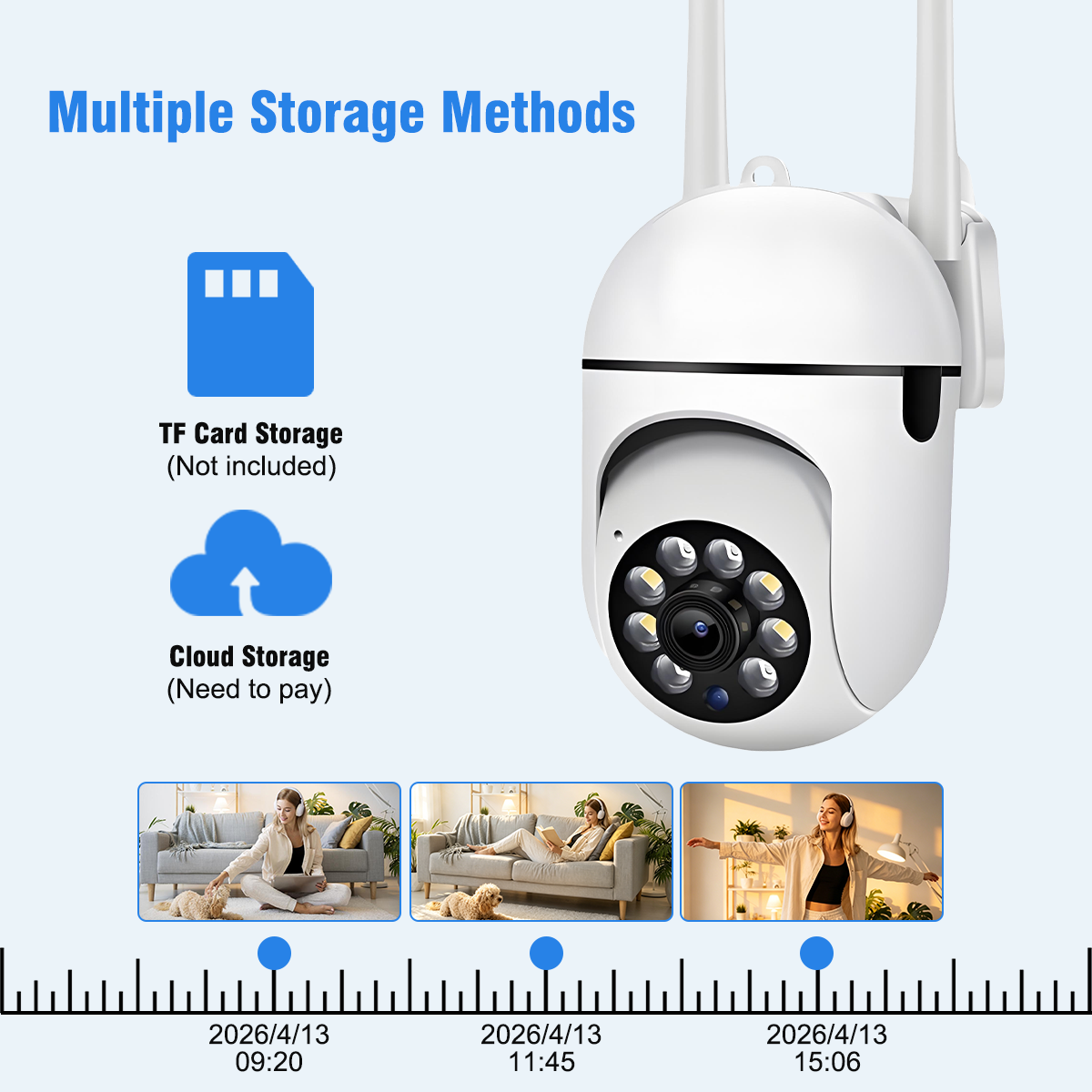 8MP Wireless network outdoor c - Baby Nursery Camera ulasan dan harga