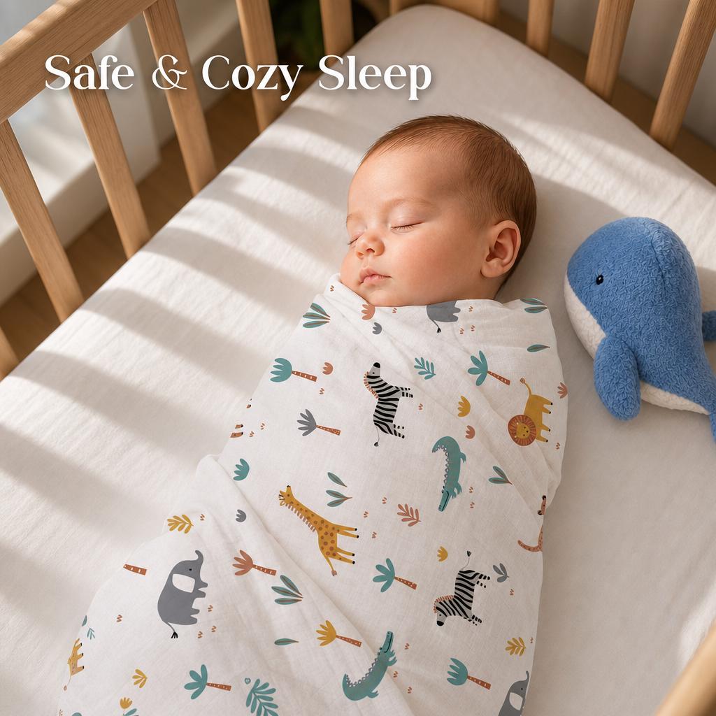3-Pack Baby Muslin Swaddle Bla - Baby Nursery Bedding ulasan dan harga