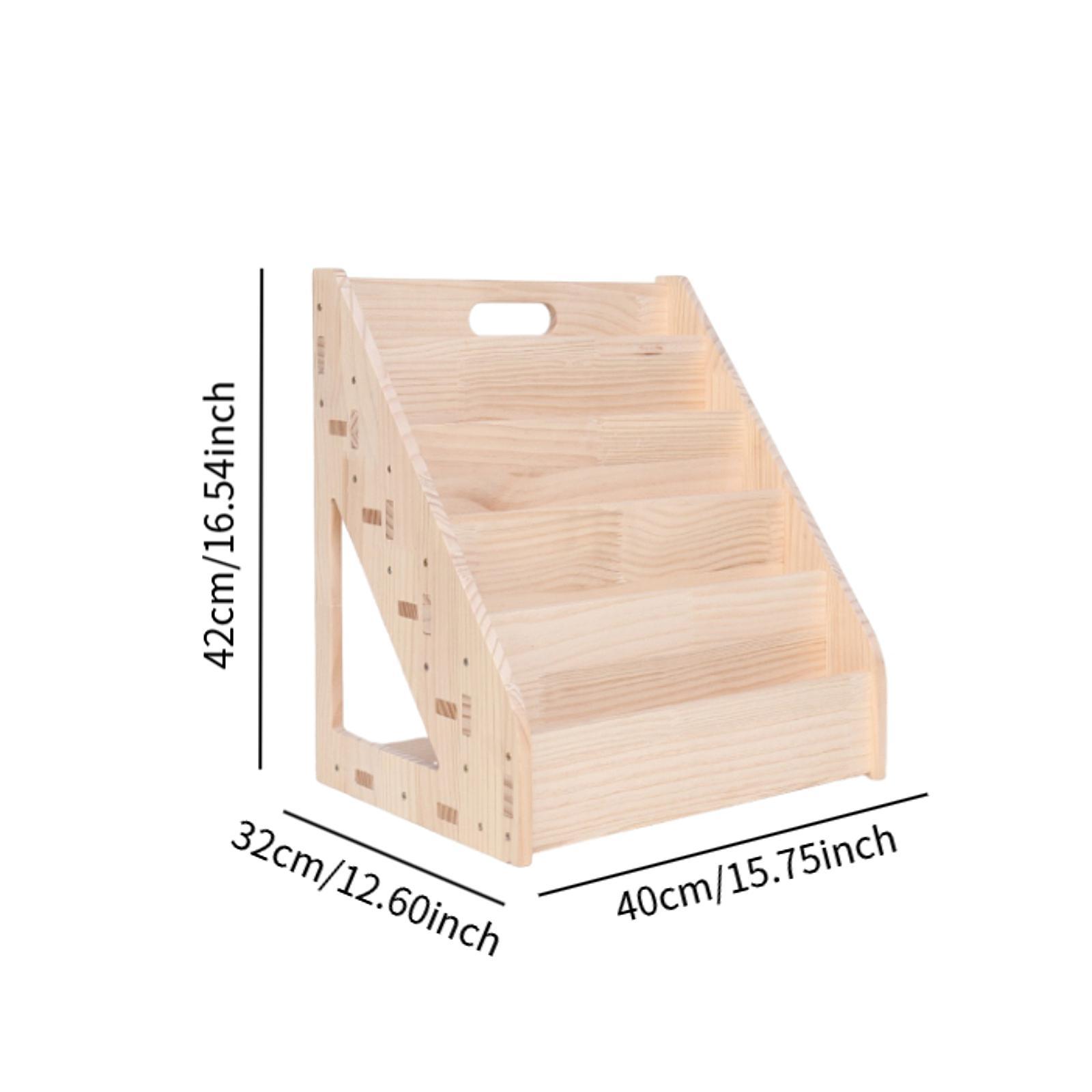 Kids Bookshelf Wooden Storage  - Baby Nursery Unit ulasan dan harga