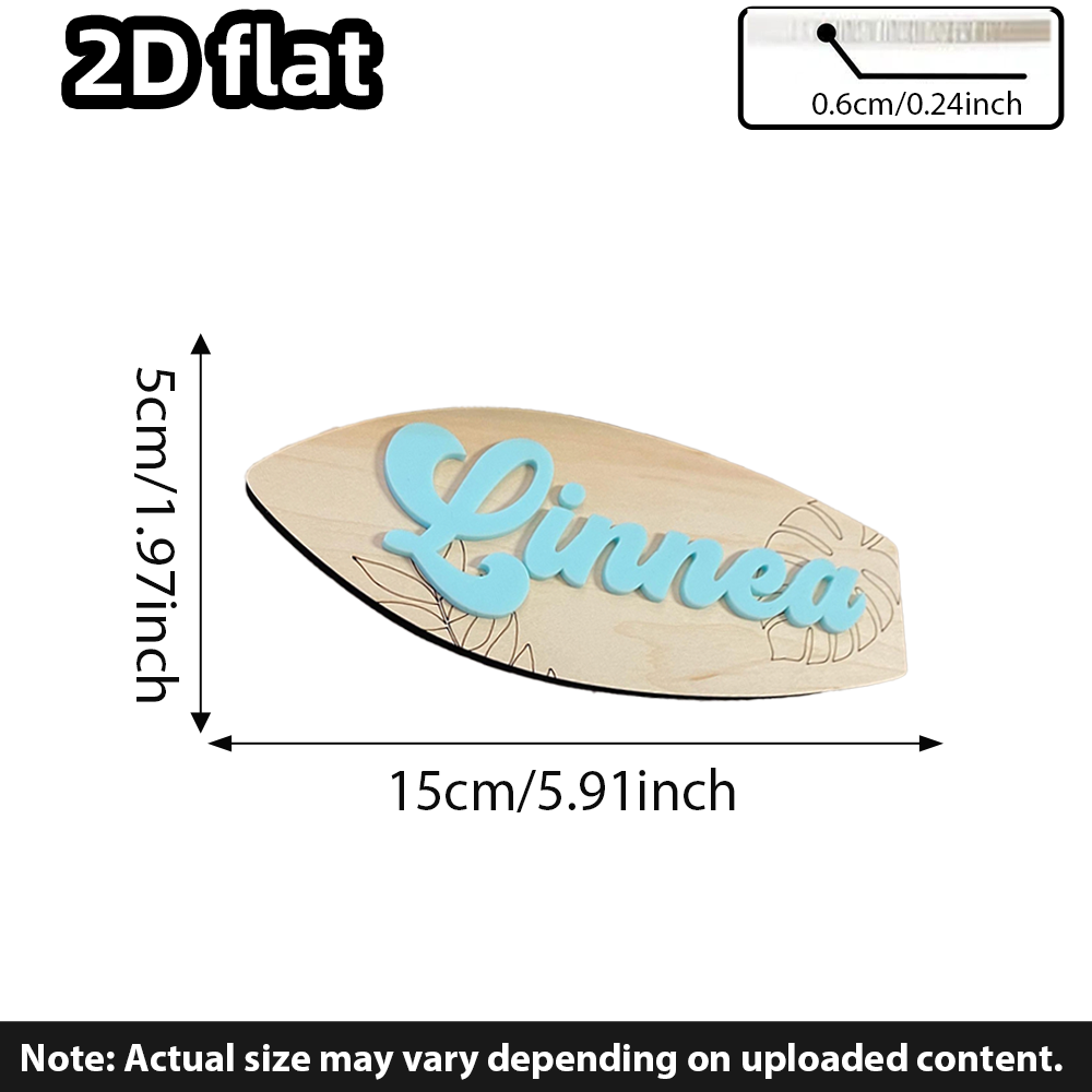 Surfboard Baby Name Signboard  - Baby Nursery Name ulasan dan harga