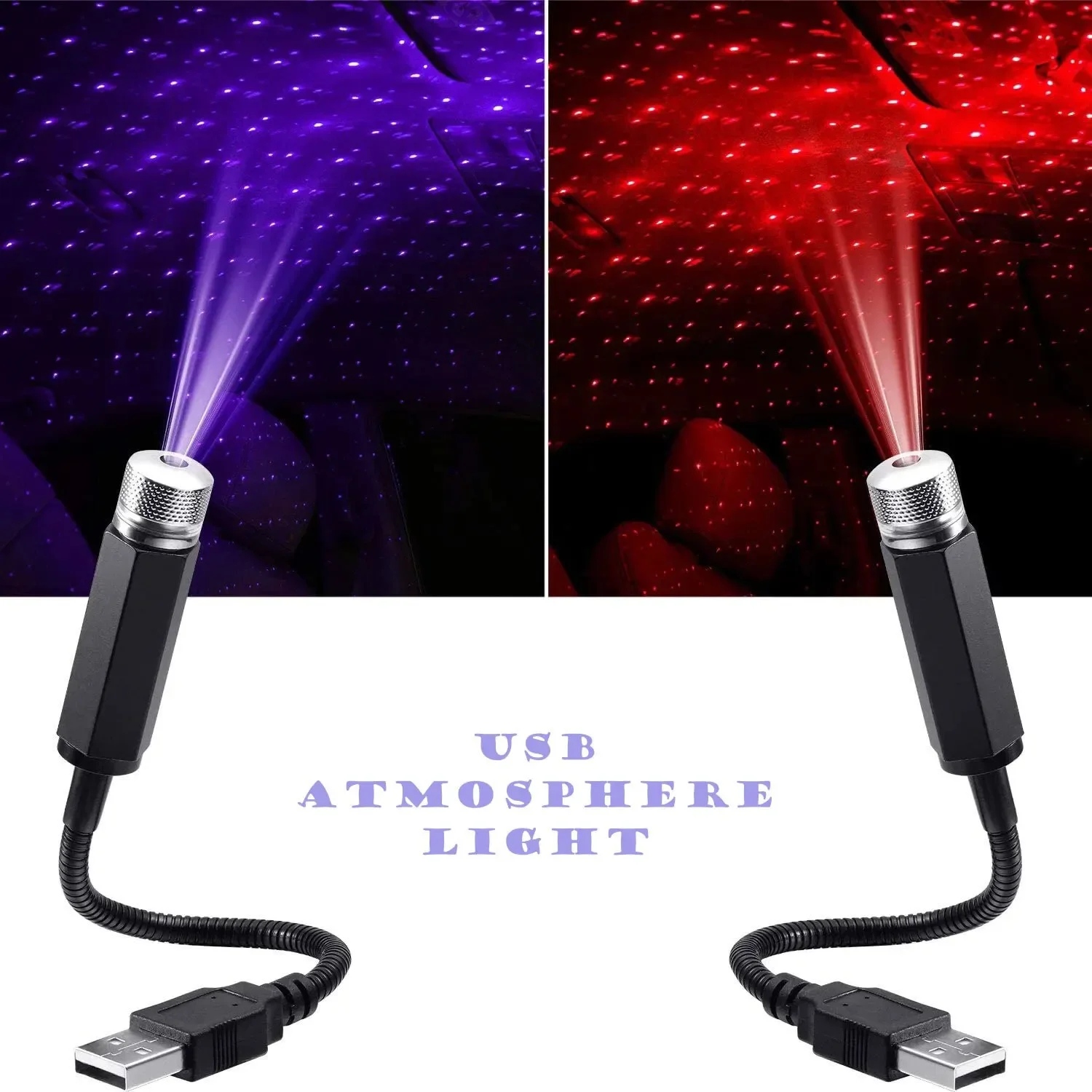 QXNY 1pcs Mini LED Car Roof St - Night Light Projector Stars ulasan dan harga