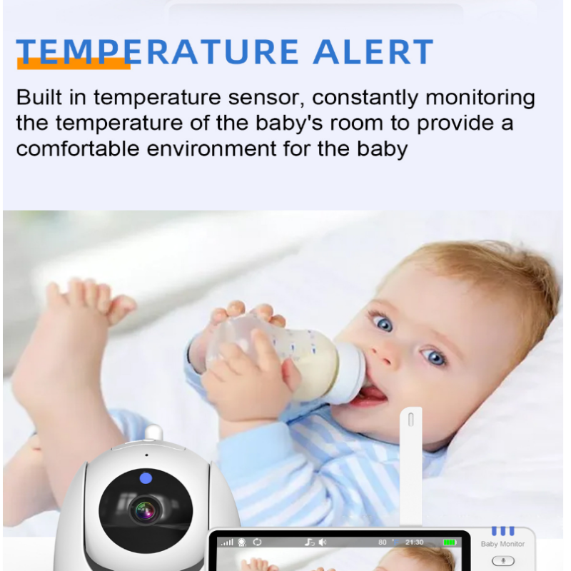 Babyphone 5 Inch Video Baby Mo - Baby Nursery Camera ulasan dan harga