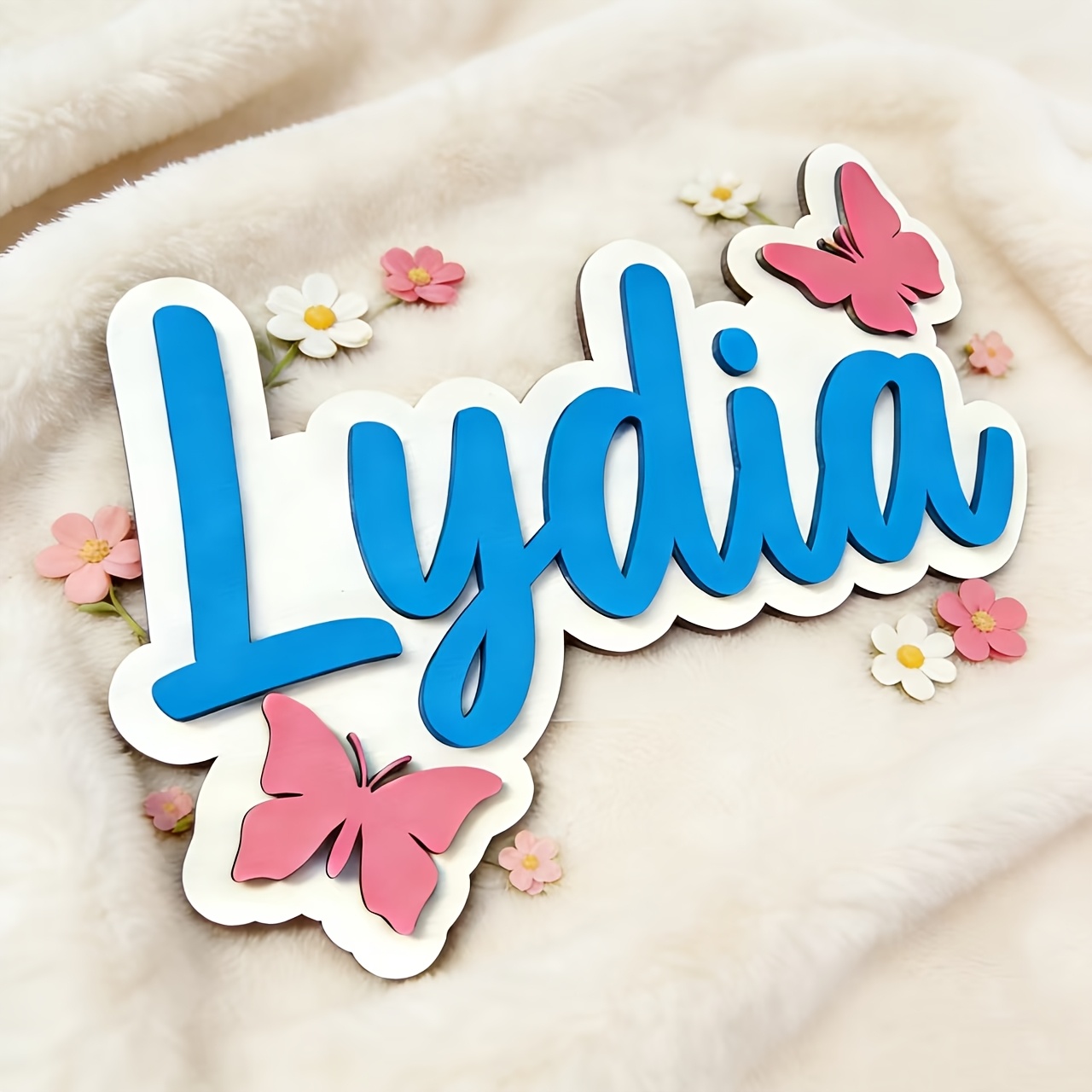 Personalized Blue & Pink Butte - Baby Nursery Name ulasan dan harga