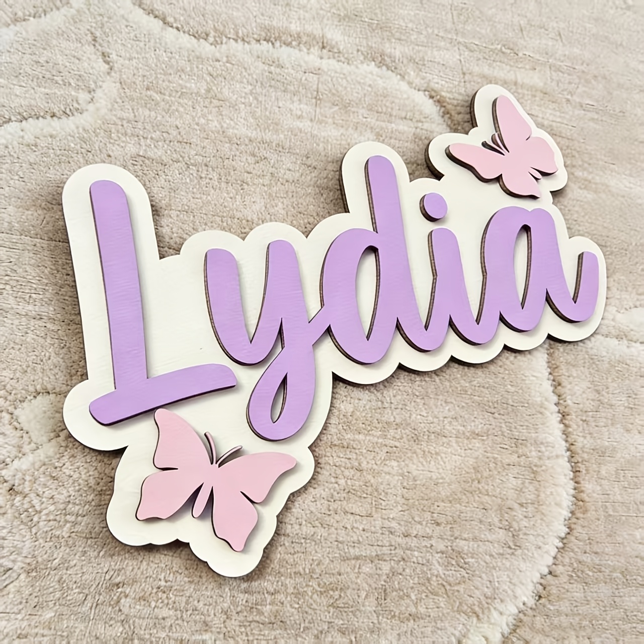 Personalized Blue & Pink Butte - Baby Nursery Name ulasan dan harga