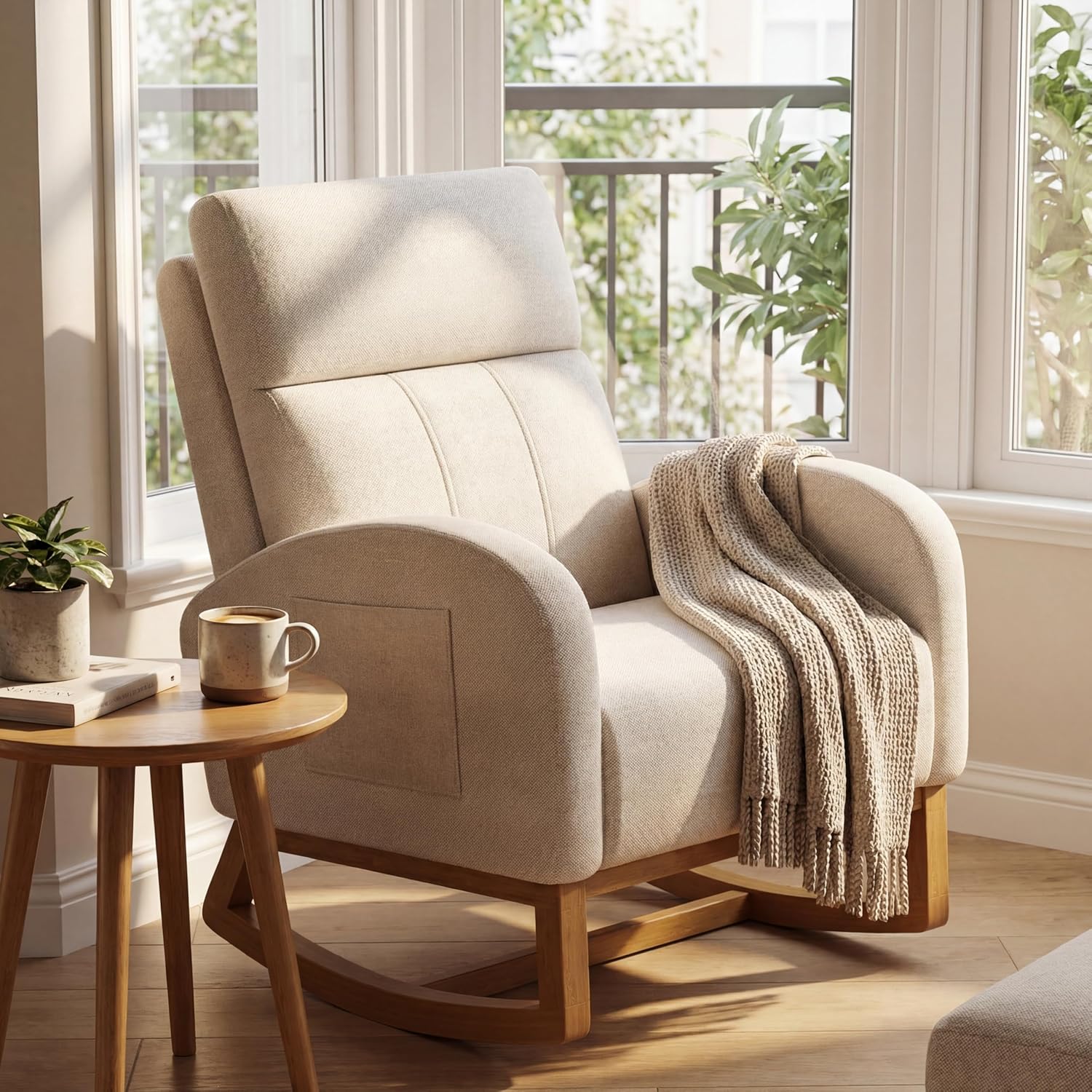 #Comfy High Backrest Upholster - Rocking Chair Nursery ulasan dan harga