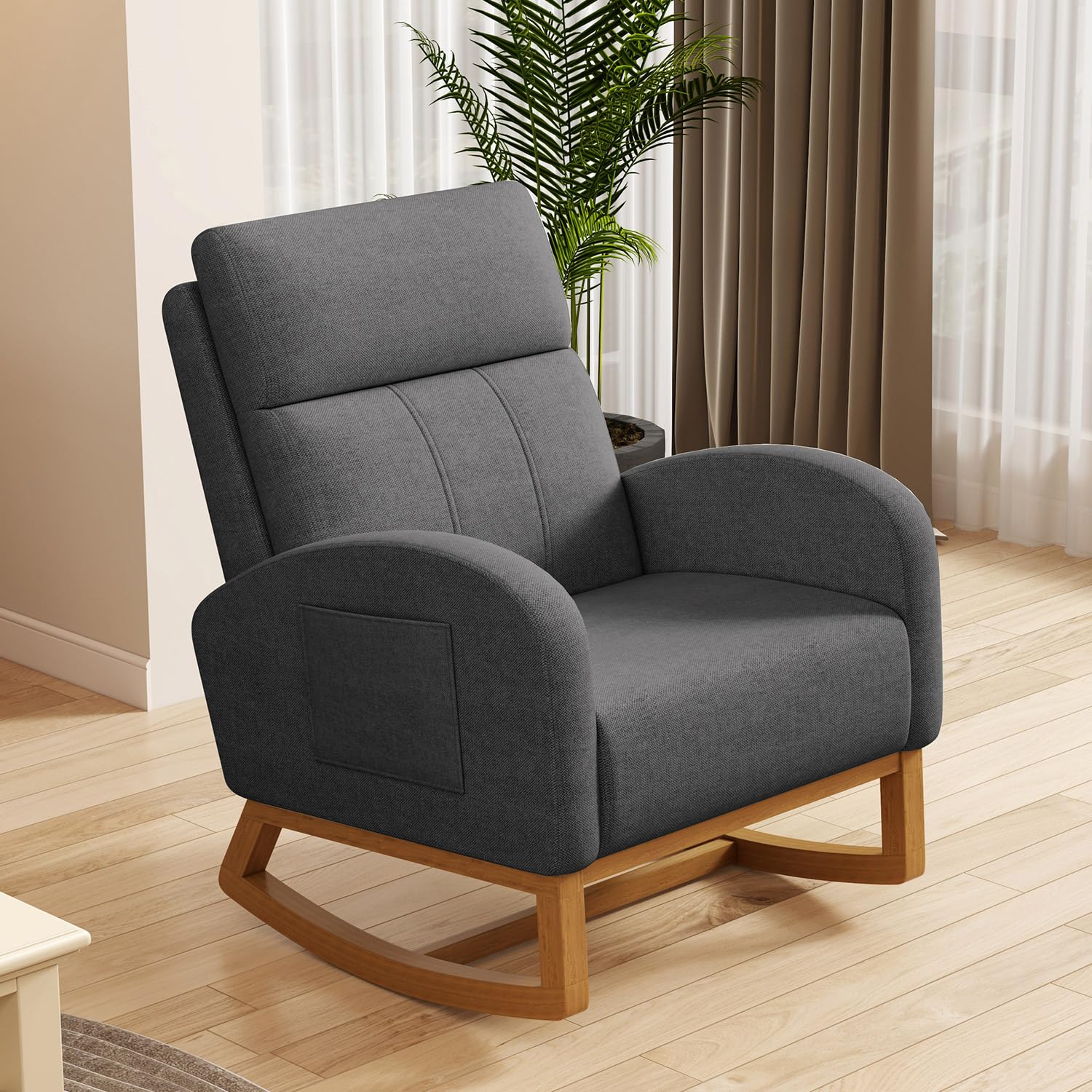 #Comfy High Backrest Upholster - Rocking Chair Nursery ulasan dan harga