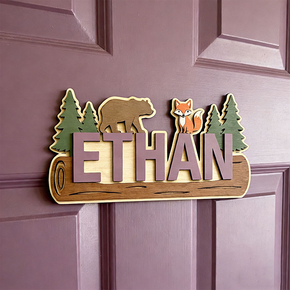 Woodland Forest Animal Persona - Baby Nursery Name ulasan dan harga