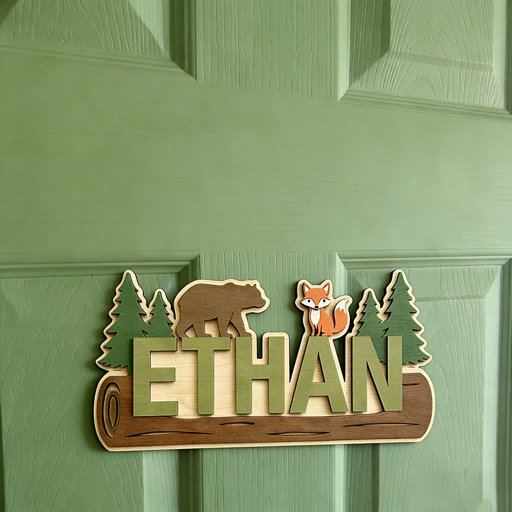 Woodland Forest Animal Persona - Baby Nursery Name ulasan dan harga