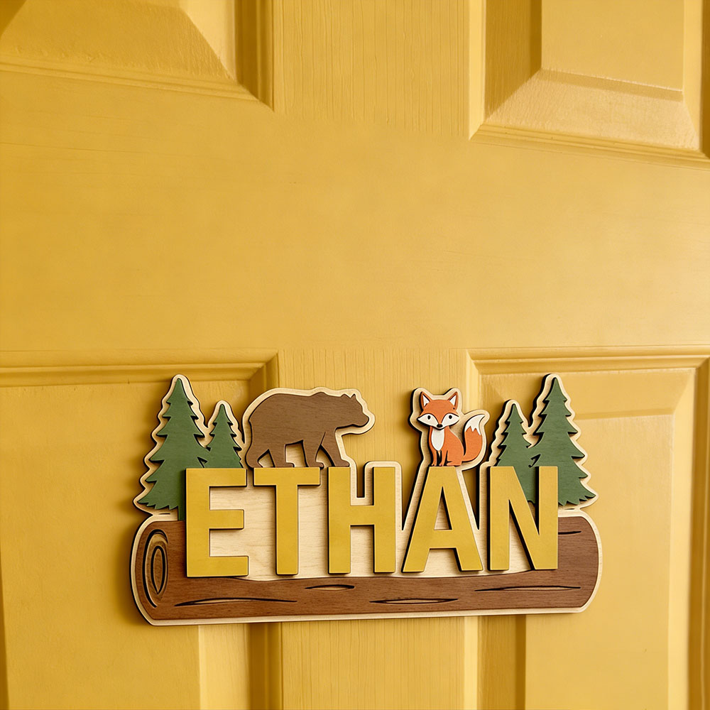 Woodland Forest Animal Persona - Baby Nursery Name ulasan dan harga