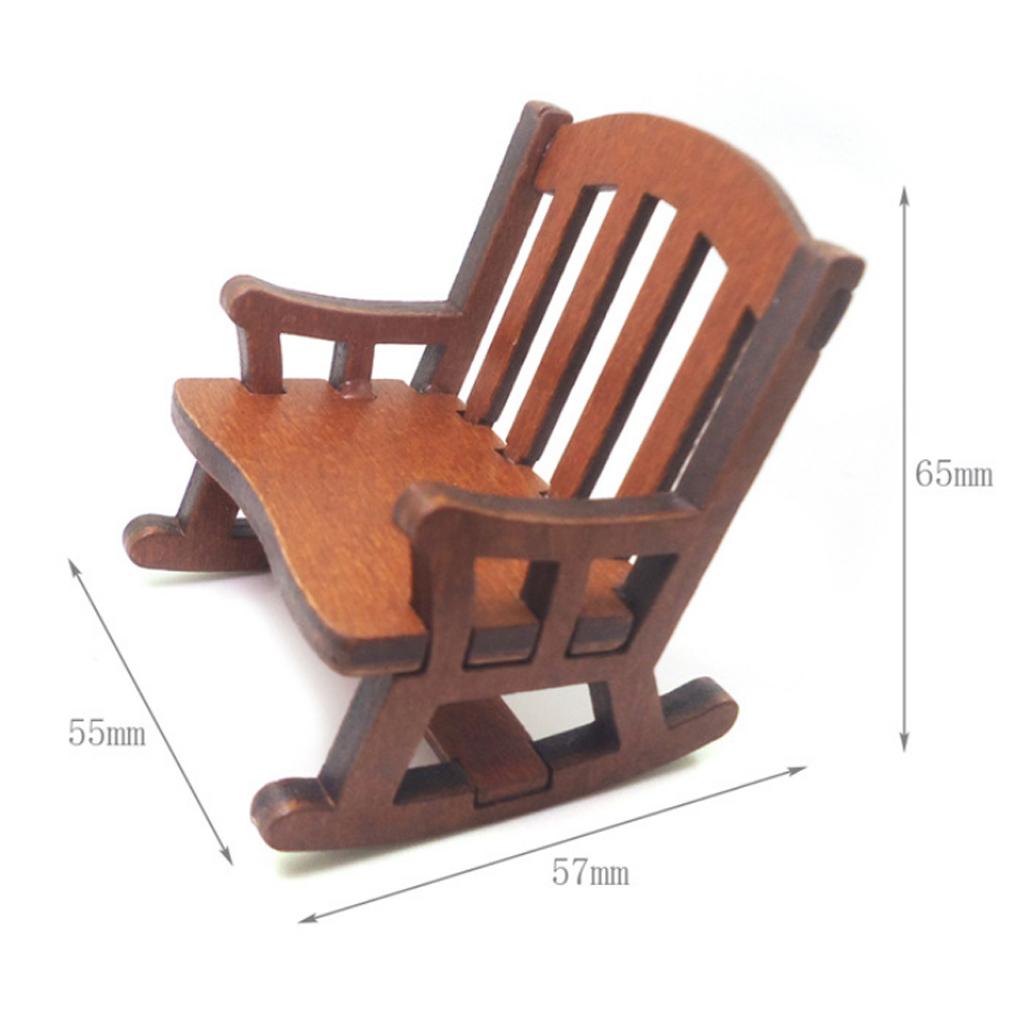 Dollhouse Rocking Chair Wooden - Rocking Chair Nursery ulasan dan harga
