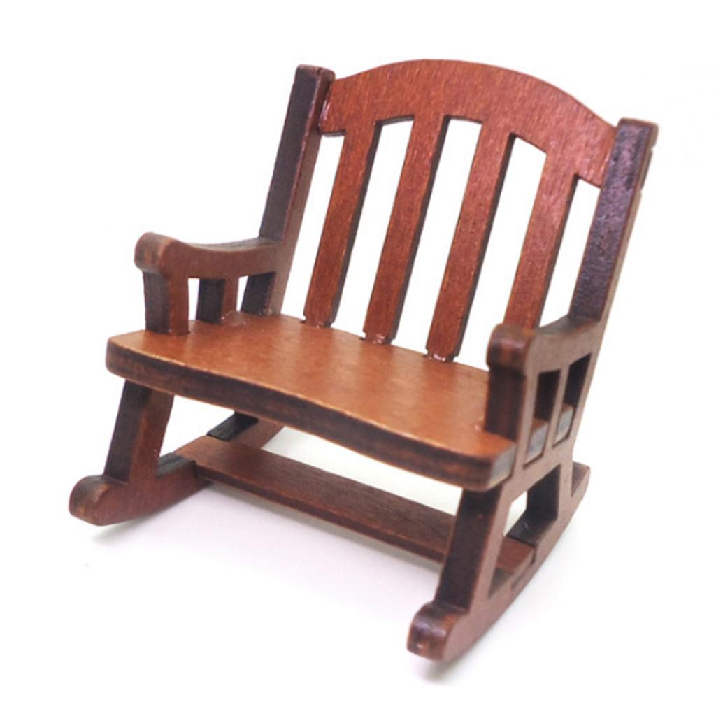 Dollhouse Rocking Chair Wooden - Rocking Chair Nursery ulasan dan harga