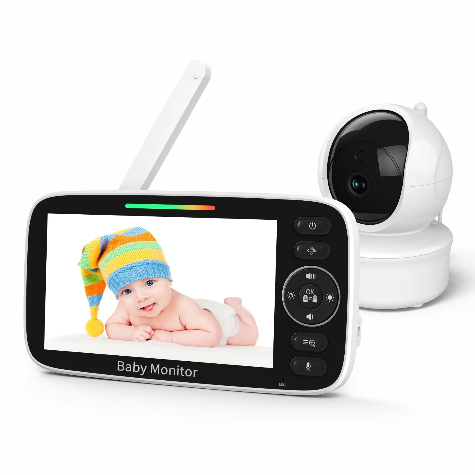 Baby Monitor with 5-inch LCD S - Baby Nursery Temperature ulasan dan harga