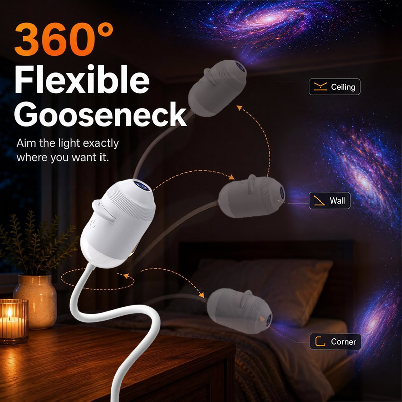 Holographic 5d Star Galaxy Oce - Night Light Projector Stars ulasan dan harga