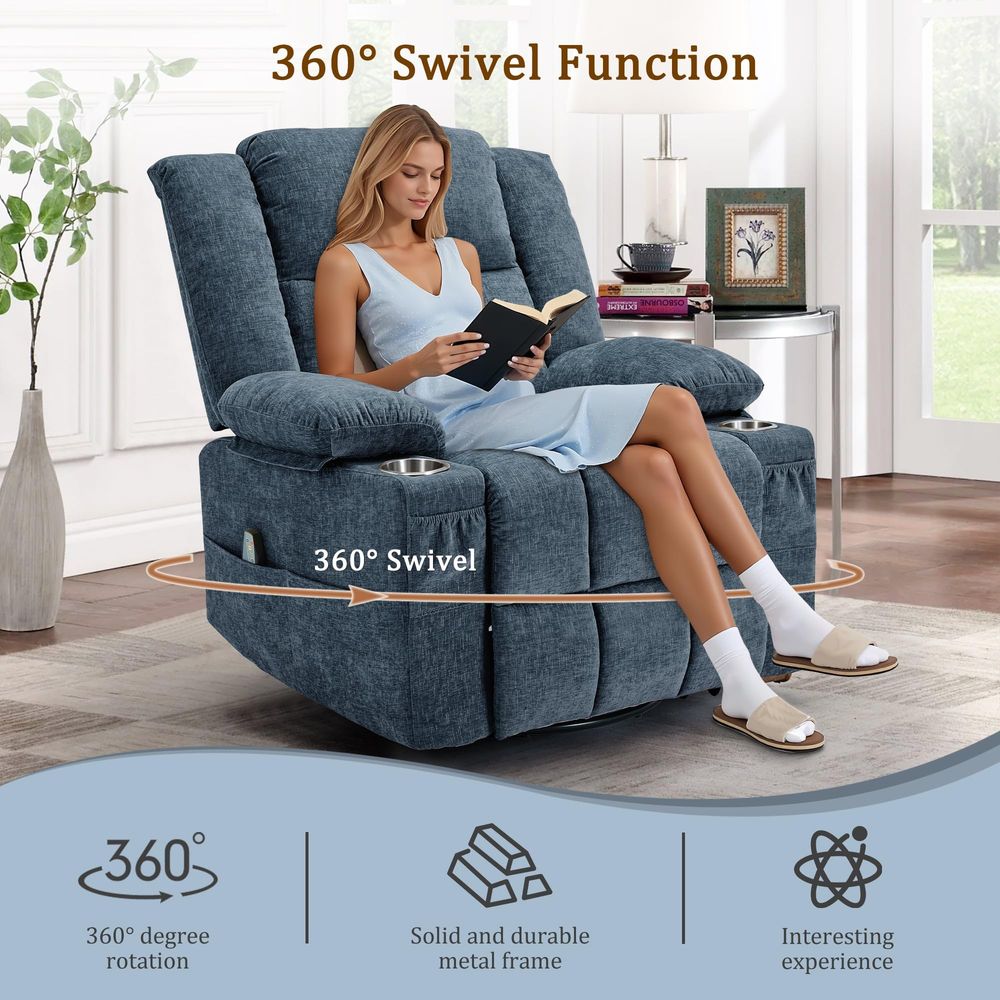 360 Swivel Rocker Recliner for - Rocking Chair Nursery ulasan dan harga