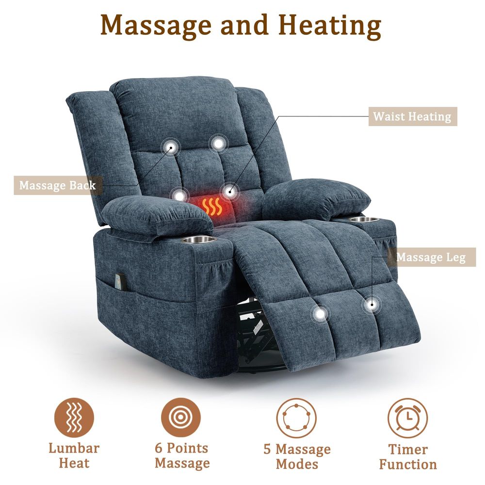 360 Swivel Rocker Recliner for - Rocking Chair Nursery ulasan dan harga