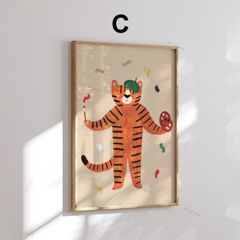 Funny Cartoon Animal Nursery W - Baby Nursery Art ulasan dan harga