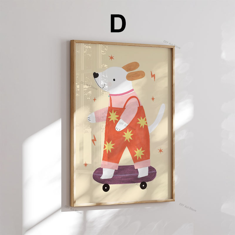 Funny Cartoon Animal Nursery W - Baby Nursery Art ulasan dan harga
