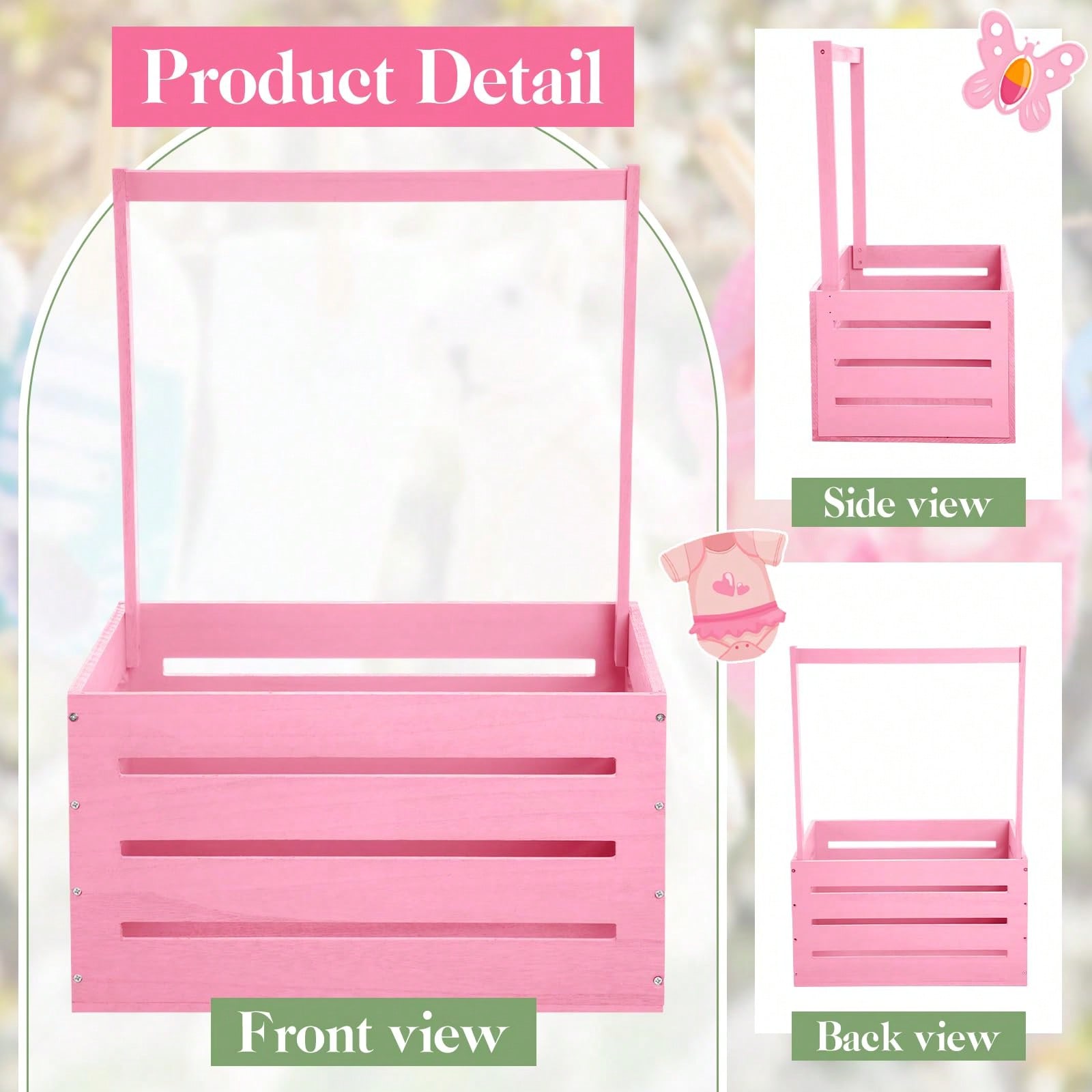 Wooden Baby Shower Crate Close - Baby Nursery Unit ulasan dan harga