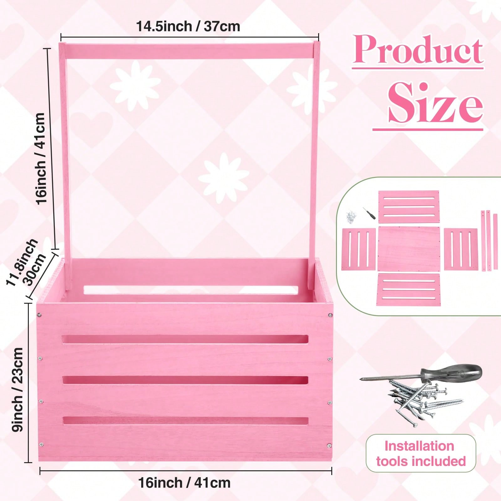 Wooden Baby Shower Crate Close - Baby Nursery Unit ulasan dan harga