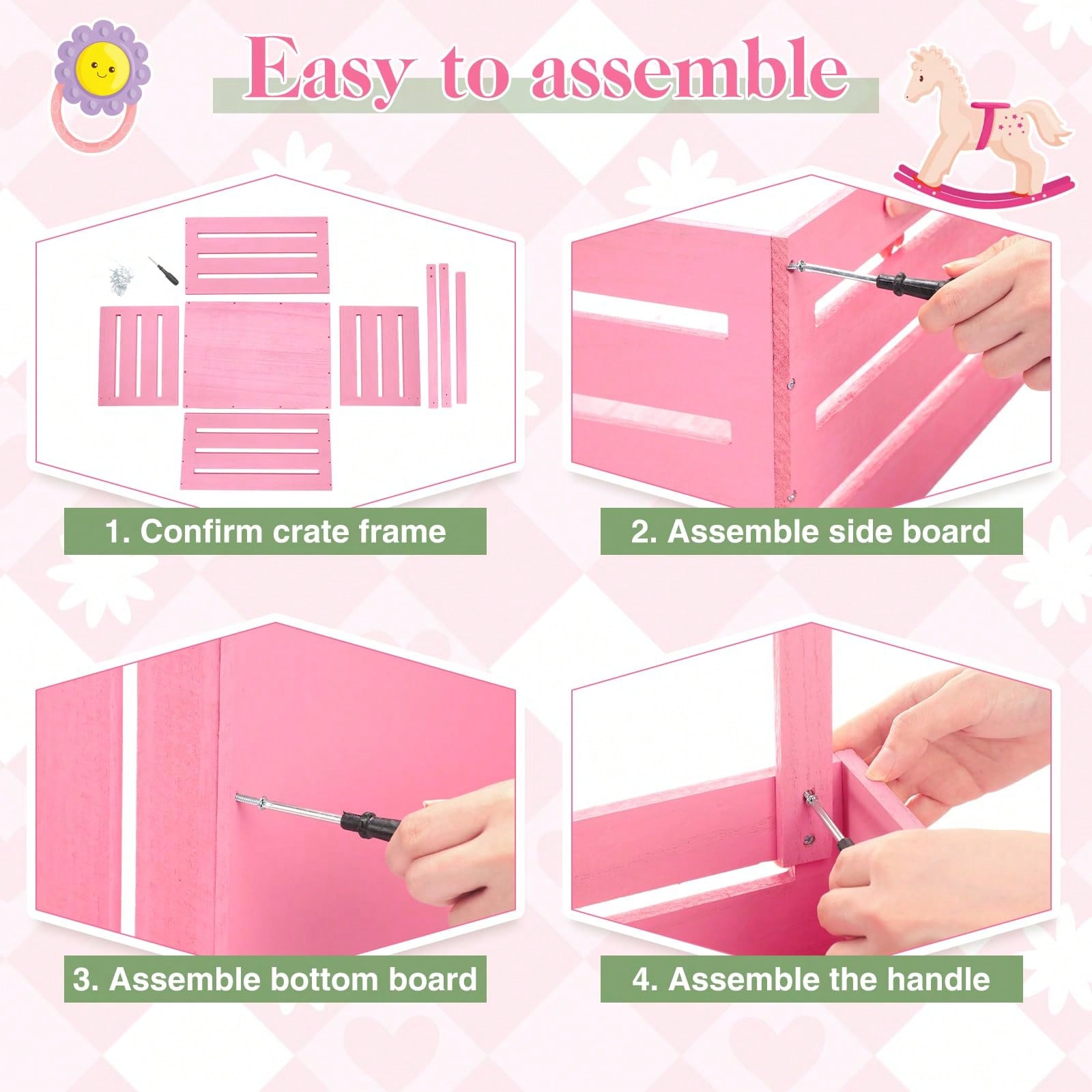 Wooden Baby Shower Crate Close - Baby Nursery Unit ulasan dan harga