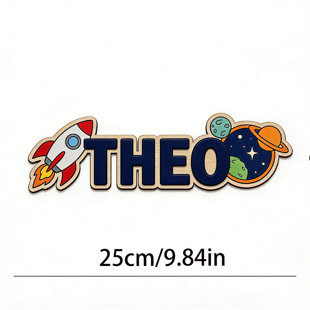 Personalized Space Rocket Name - Baby Nursery Name ulasan dan harga
