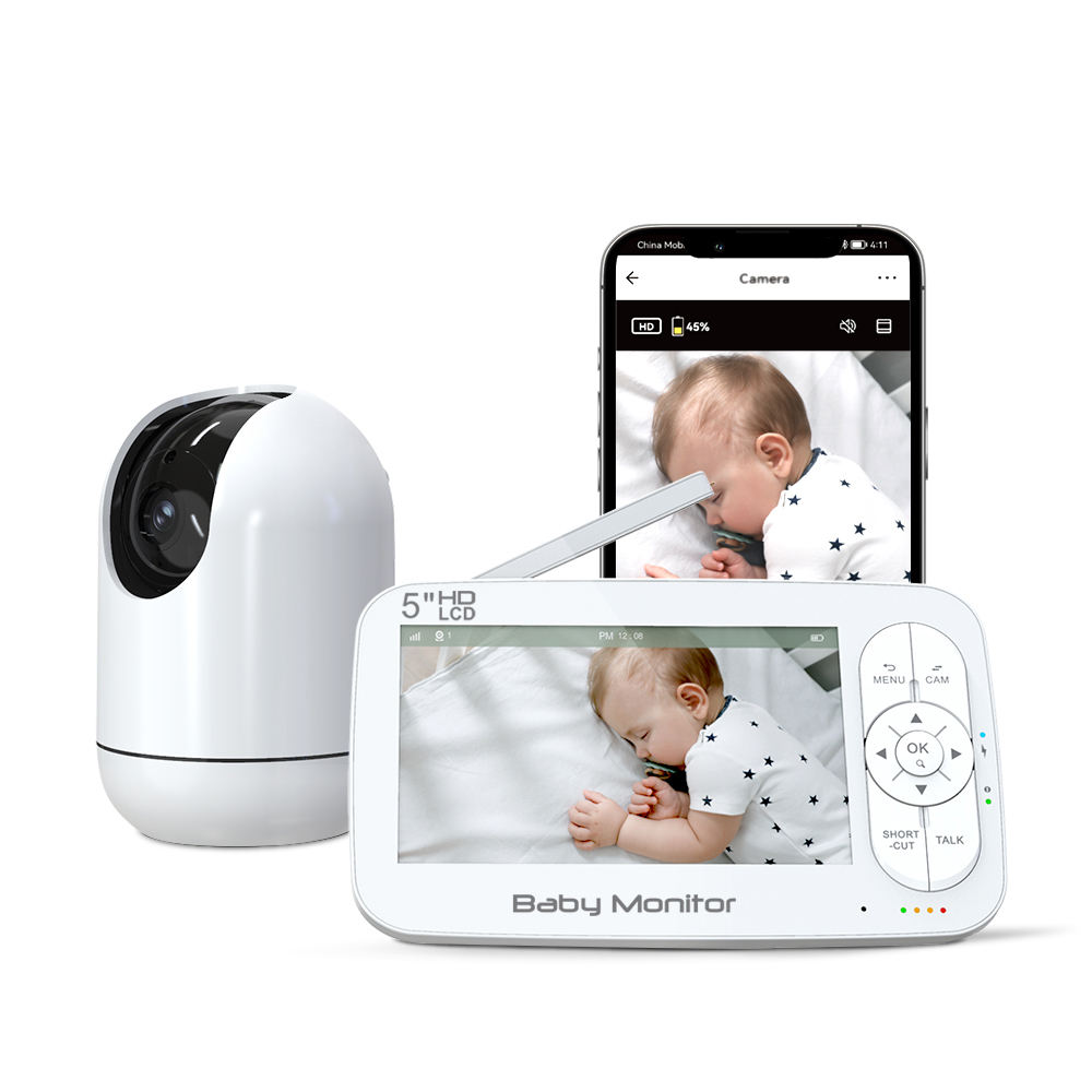 5Inch 2MP 1080P  APP Remote Co - Baby Nursery Camera ulasan dan harga