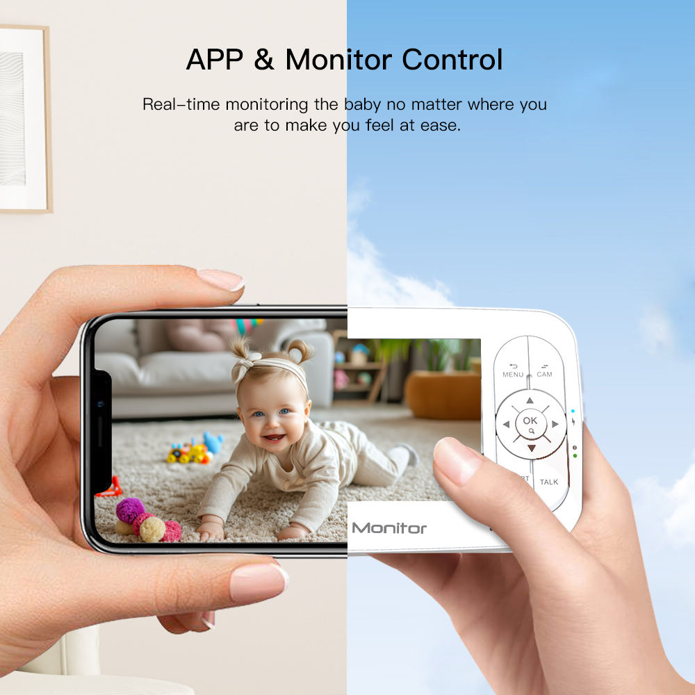 5Inch 2MP 1080P  APP Remote Co - Baby Nursery Camera ulasan dan harga