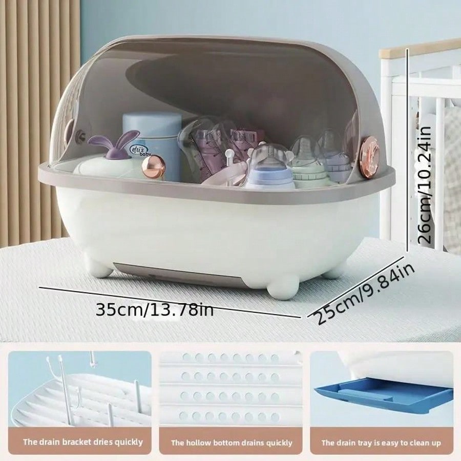 Baby Bottle Drying Rack Storag - Baby Nursery Unit ulasan dan harga