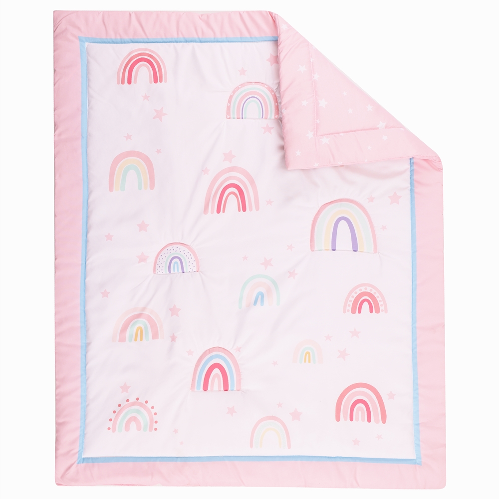 3Pcs Rainbow Baby Infant Crib  - Baby Nursery Bedding ulasan dan harga