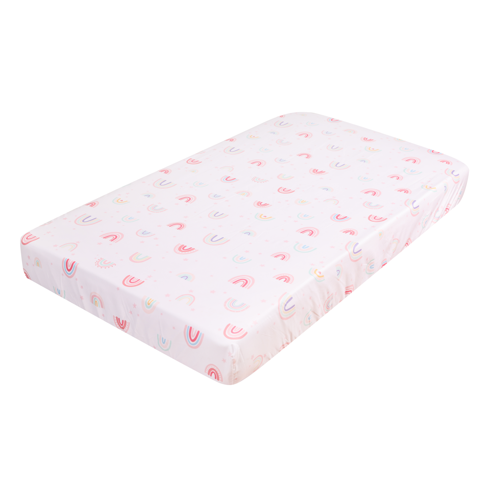 3Pcs Rainbow Baby Infant Crib  - Baby Nursery Bedding ulasan dan harga