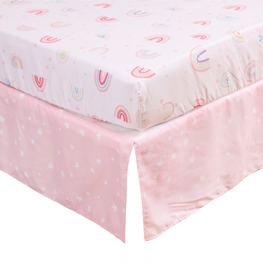 3Pcs Rainbow Baby Infant Crib  - Baby Nursery Bedding ulasan dan harga