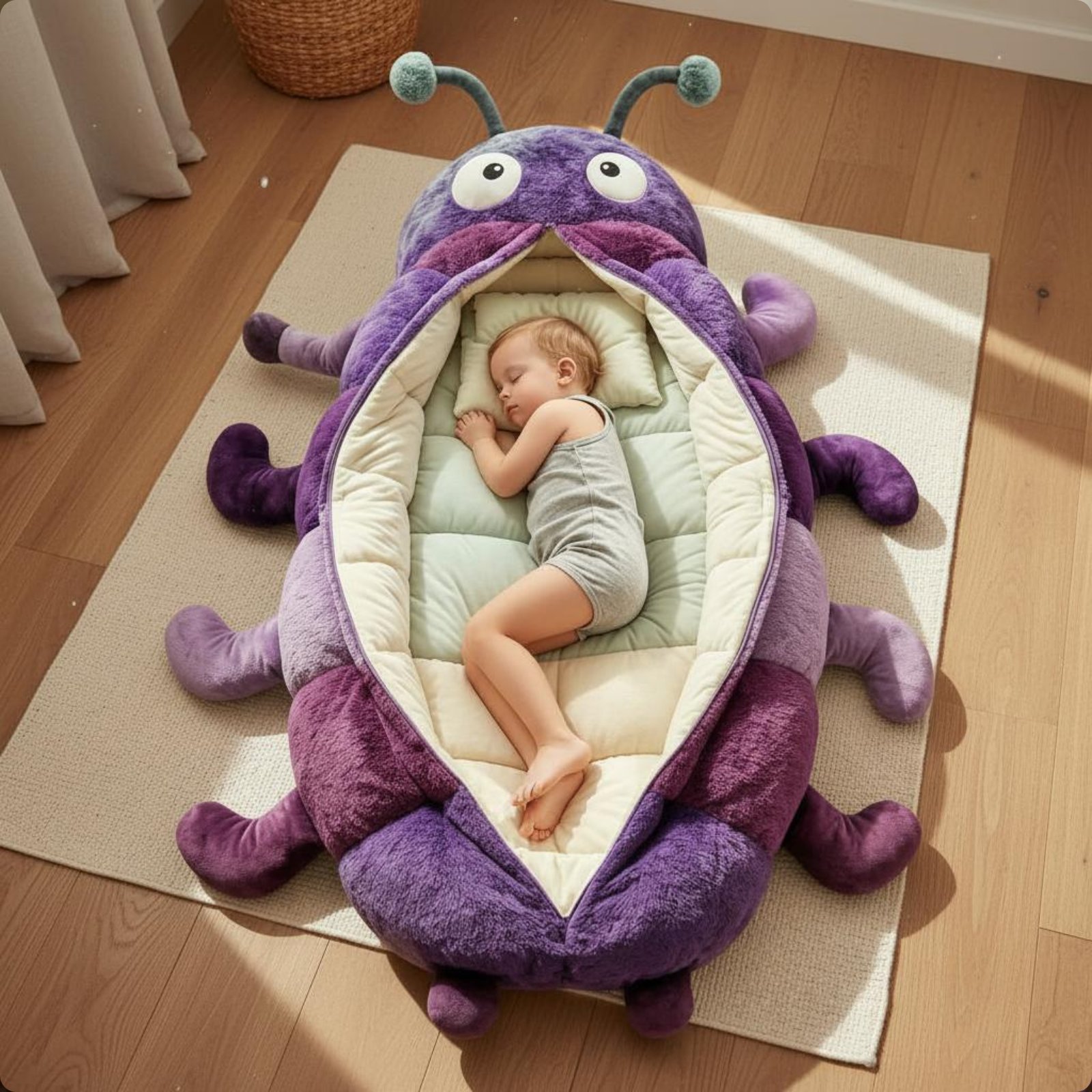 Segmented Caterpillar Sleeping - Baby Nursery Bedding ulasan dan harga
