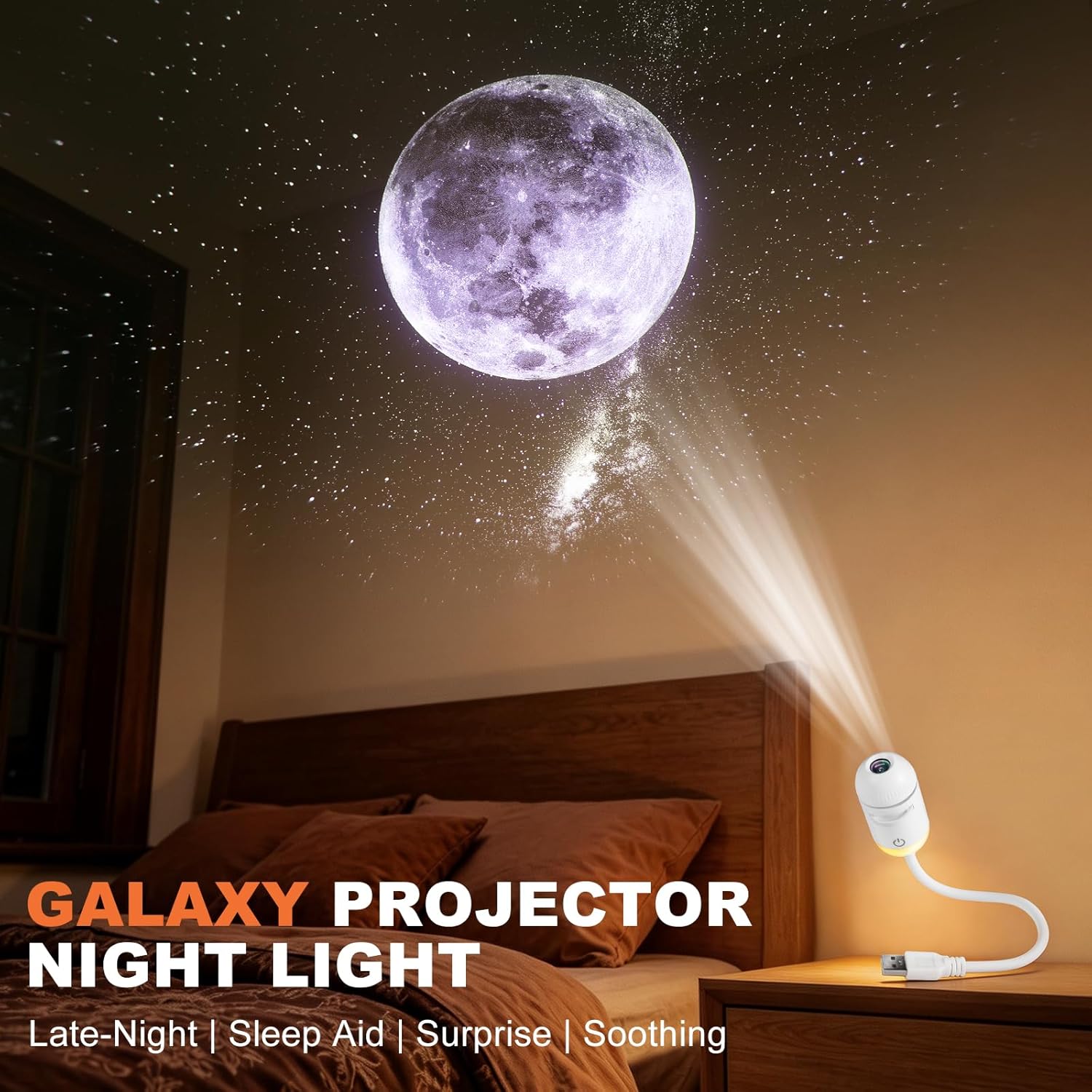 2-in-1 Mini Galaxy Star Projec - Night Light Projector Stars ulasan dan harga