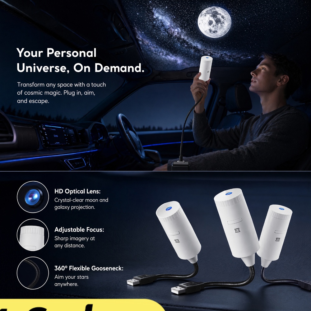Mini Galaxy Star Projector Two - Night Light Projector Stars ulasan dan harga