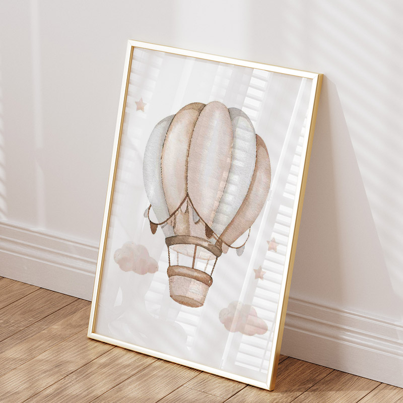 Cute Elephant Hot Balloon Moon - Baby Nursery Art ulasan dan harga