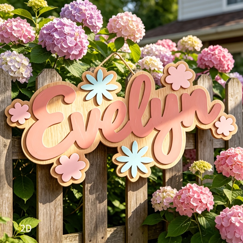 Personalized Floral Themed Nam - Baby Nursery Name ulasan dan harga