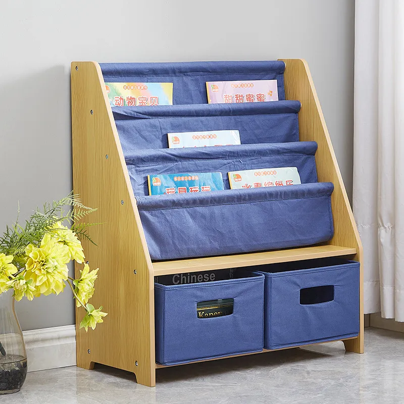 Kids Canvas Bookshelf Layered  - Baby Nursery Unit ulasan dan harga