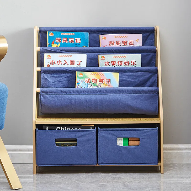 Kids Canvas Bookshelf Layered  - Baby Nursery Unit ulasan dan harga