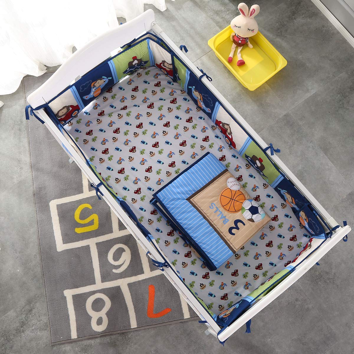 7Piece Crib Bedding Set Infant - Baby Nursery Bedding ulasan dan harga